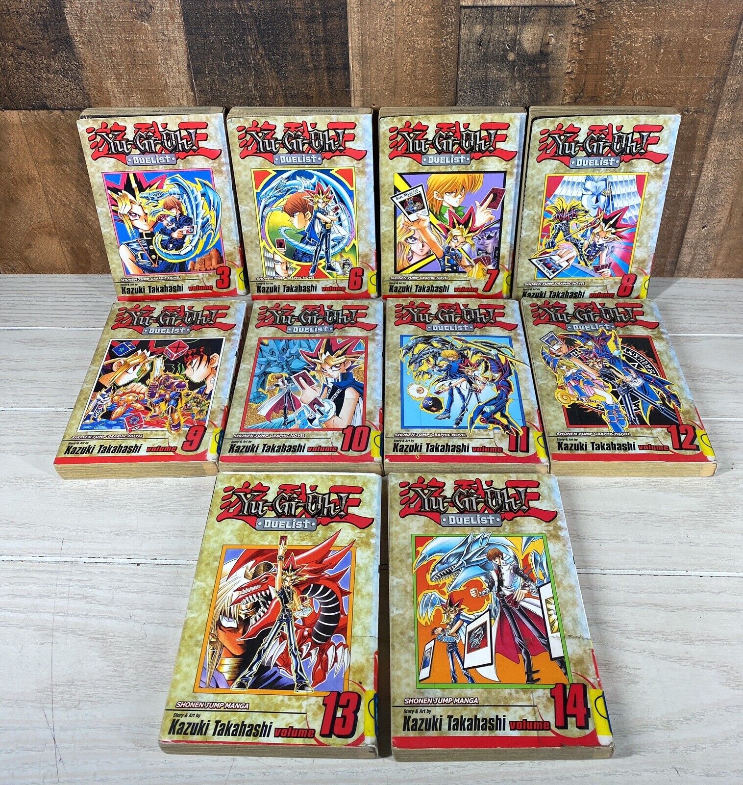 Yu-Gi-Oh Duelist Manga Kazuki Takahashi Lot of 10 Issues  3, 6-14 / EX-LIBRARY