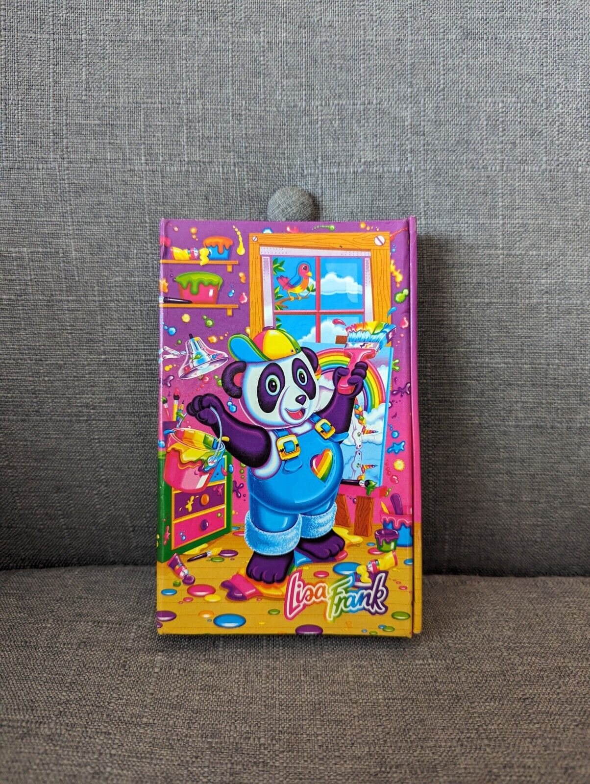 Vintage Lisa Frank Panda Painter Address Book With Stickers