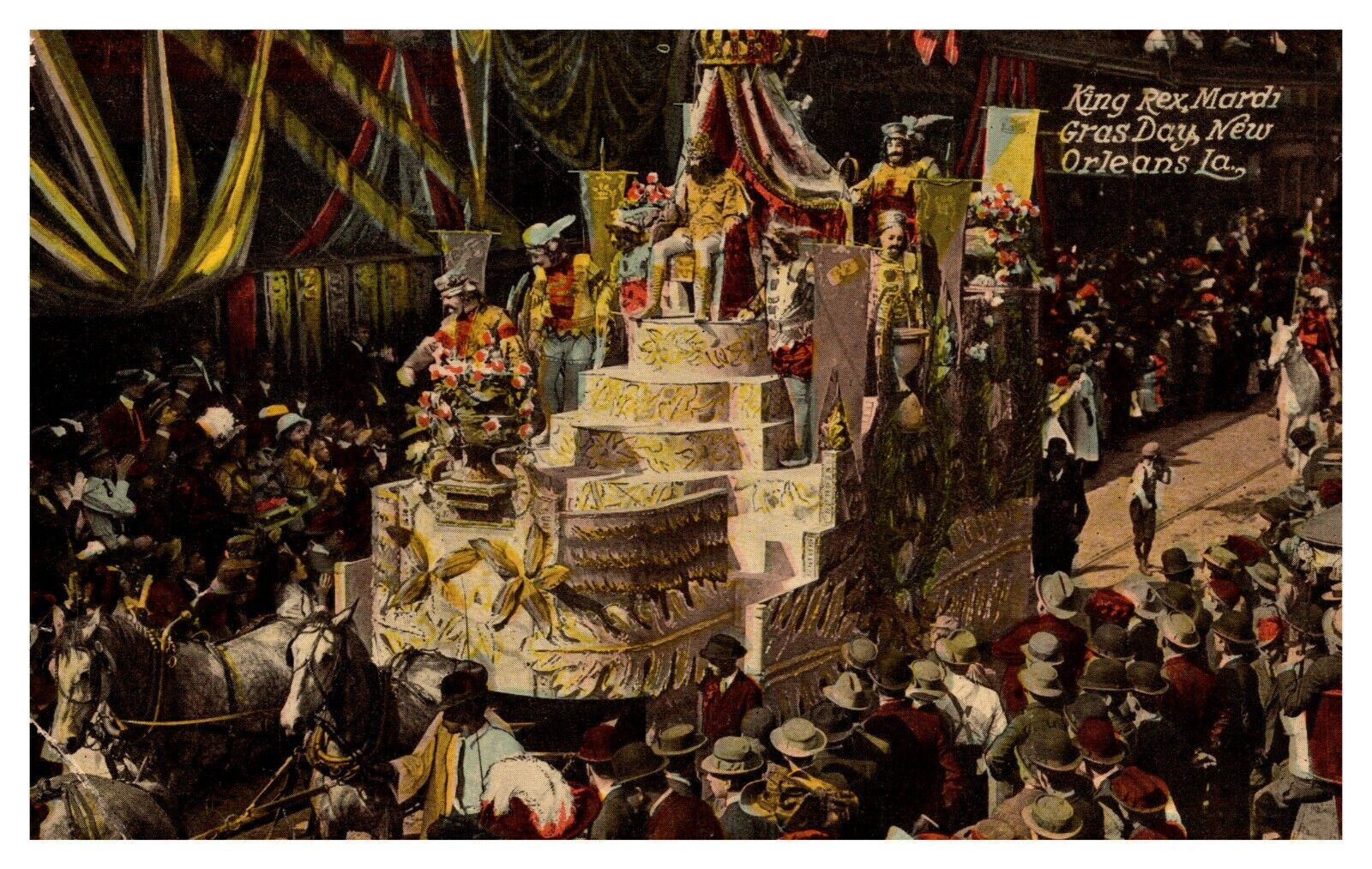 postcard King Rex Mardi Gras Day New Orleans La. 5884