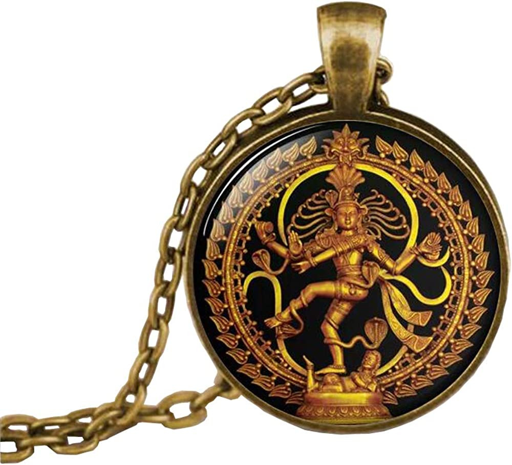 Dancing Shiva Pendant - Nataraja Necklace, Cosmic Dancer, Spiritual Jewelry