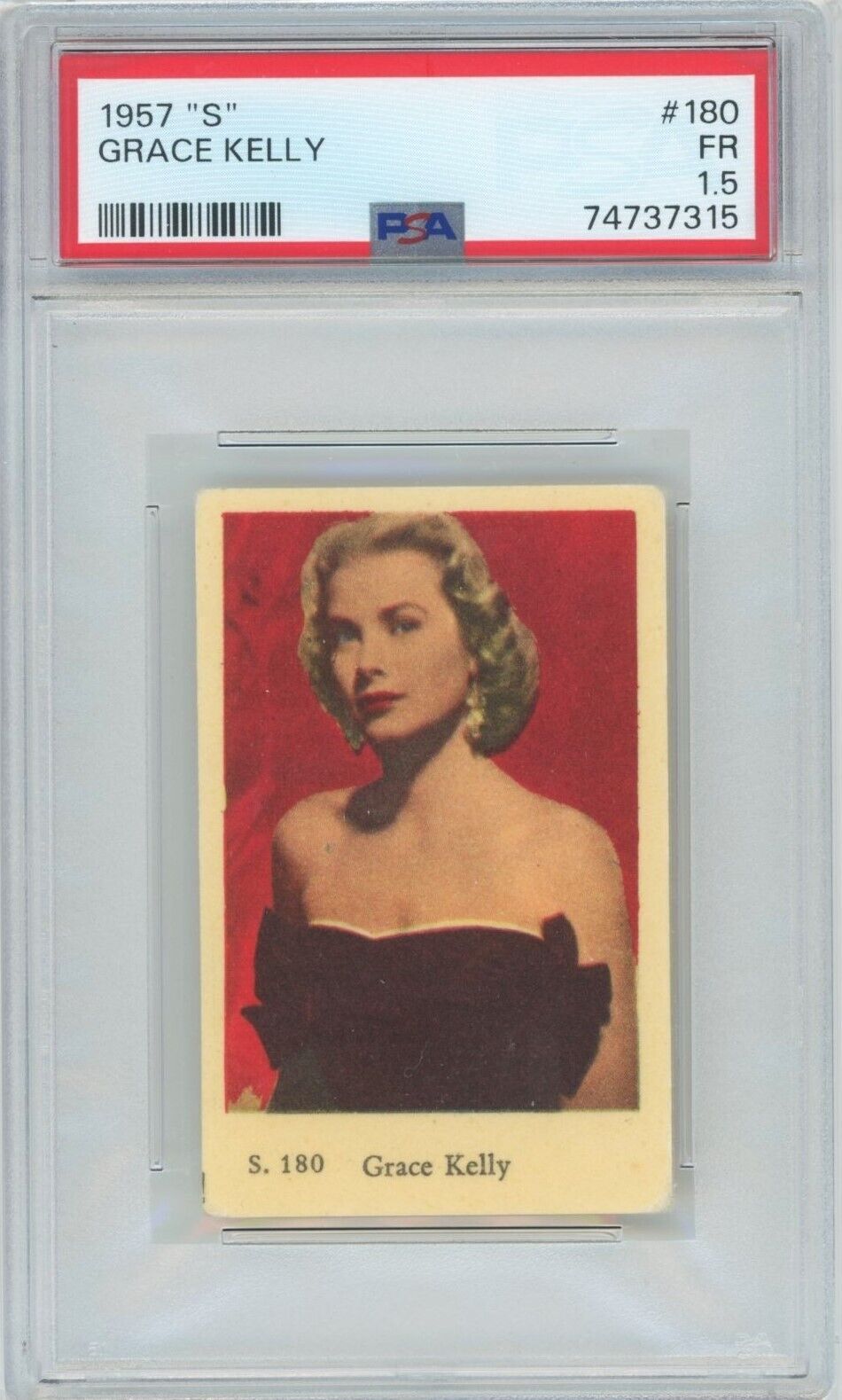 GRACE KELLY PSA 1.5 Fair 1957 BOKSTAVSBILDER \'S\' #180 Princess of Monaco--POP 1