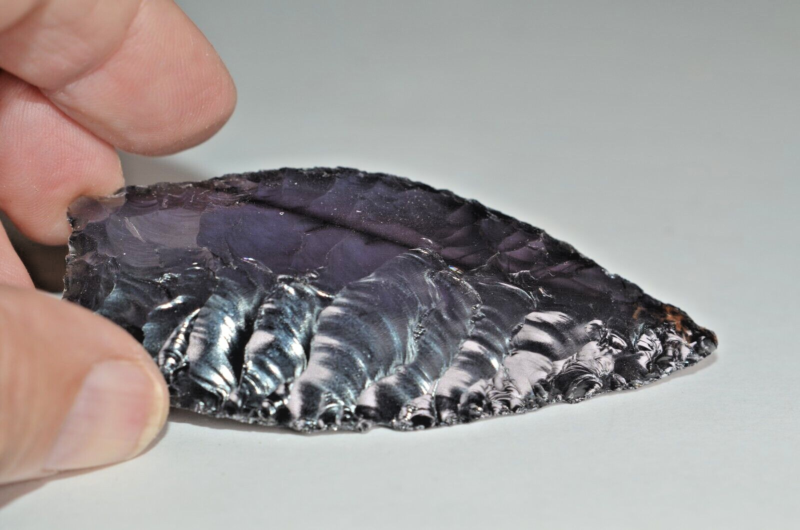 Authentic Modern Reproduction of Pre 1600 Pacific Northwest Obsidian Arrowhead
