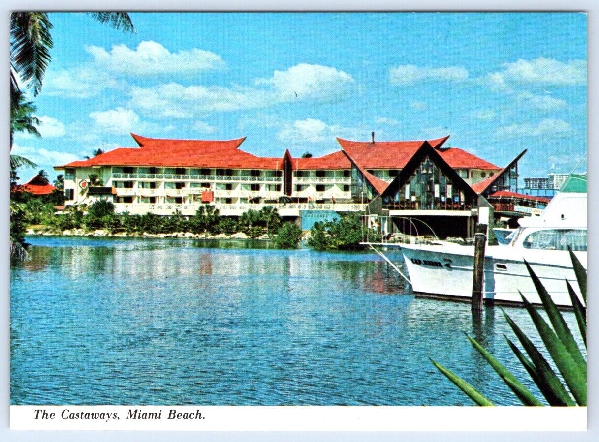 Postcard Miami Beach Florida The Castaways Motel
