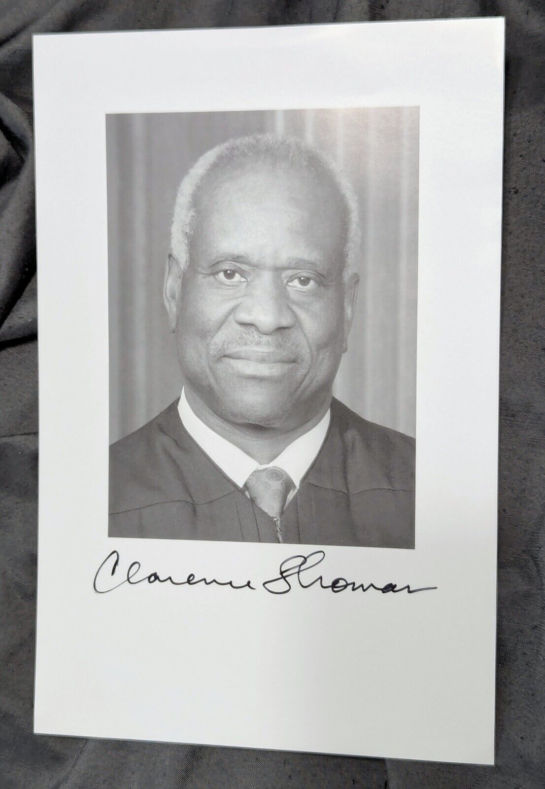 Judge Clarence Thomas Autograph Signed Photo See Description 