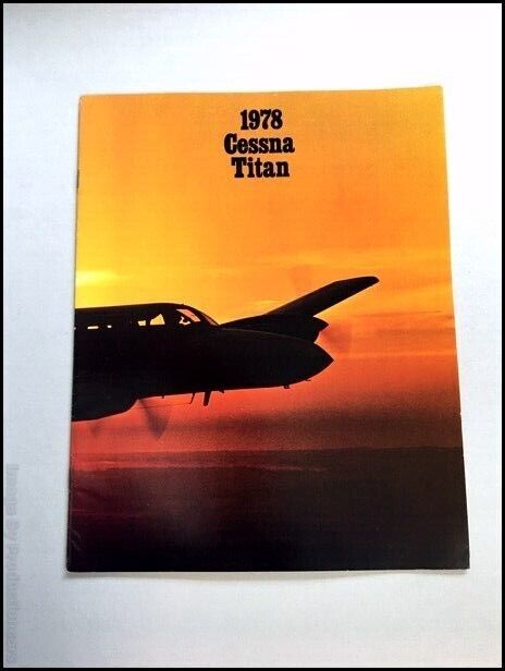 1978 Cessna Titan Airplane Aircraft Vintage Sales Brochure Catalog