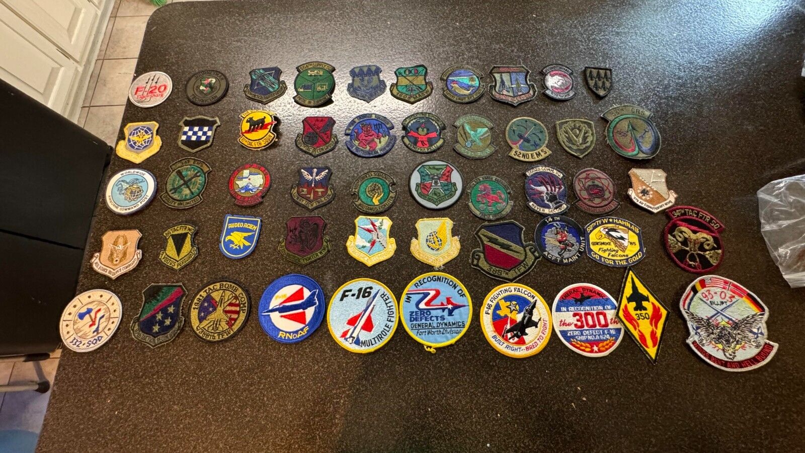 200 Piece Military patch collection USN, USAF, USMC and some Foreign units