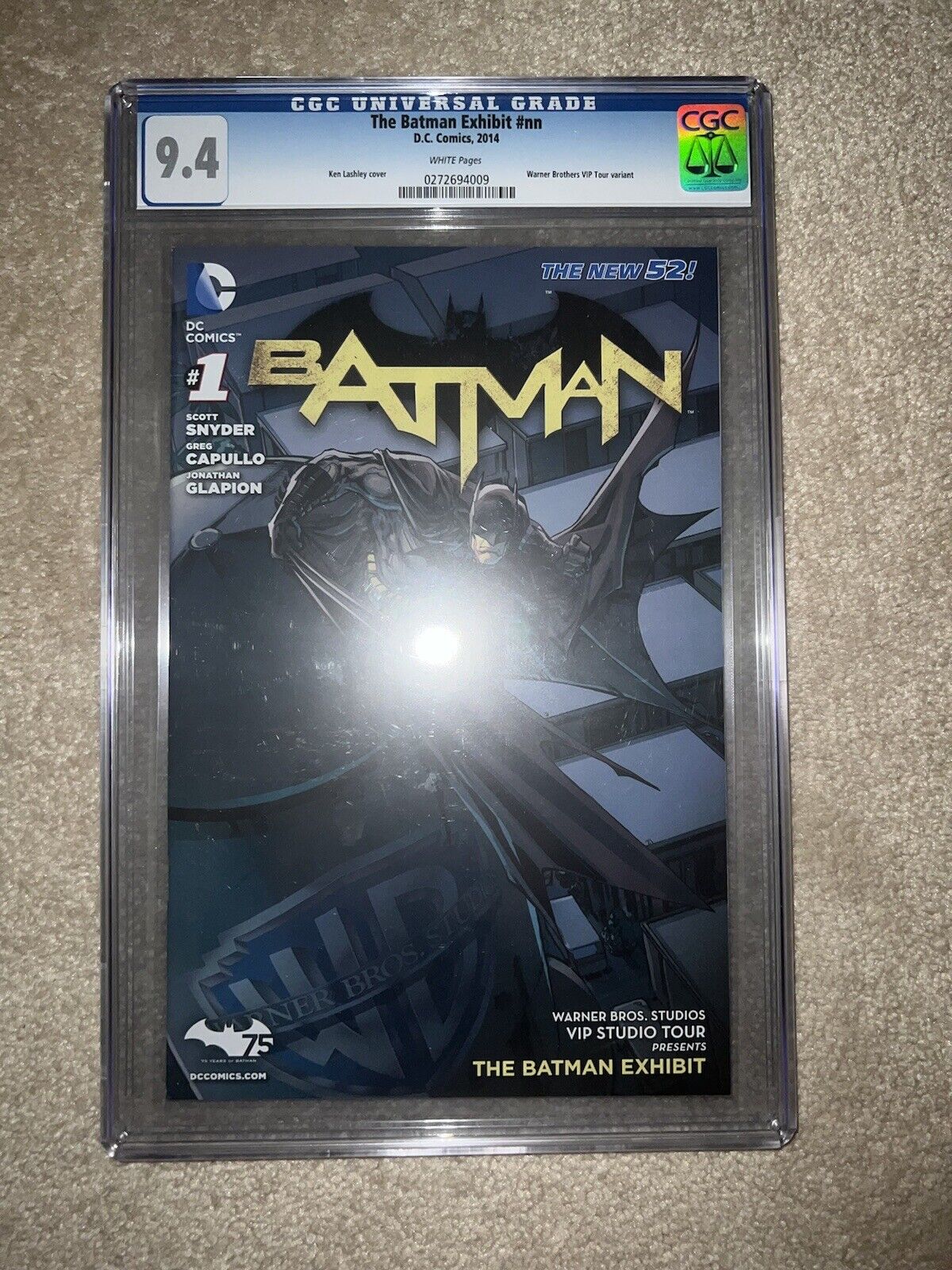 The Batman Exhibit #nn Warner Brothers VIP Tour Promo Limited to 1000 CGC 9.4