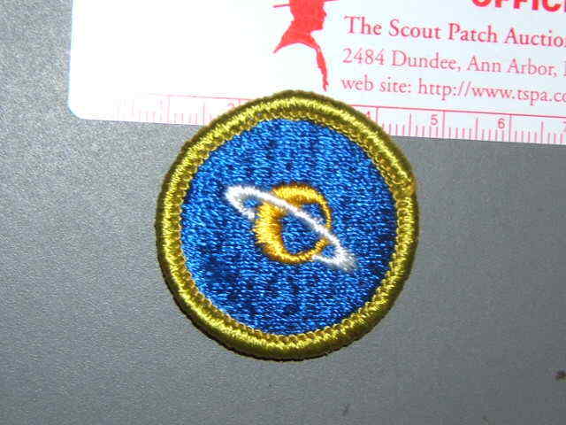 Boy Scout Merit Badge Astronomy circa \'62-\'71 2881M