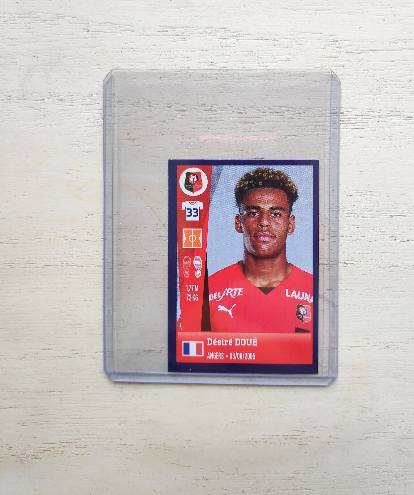 Panini Désiré Gifted Rookie 2022 2023 Ligue 1 Stade Rennes Rennes with Toploader