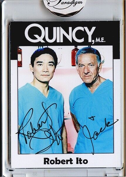 -QUINCY, ME- Robert Ito Signed/Autograph/Auto Certified TV Trading Card