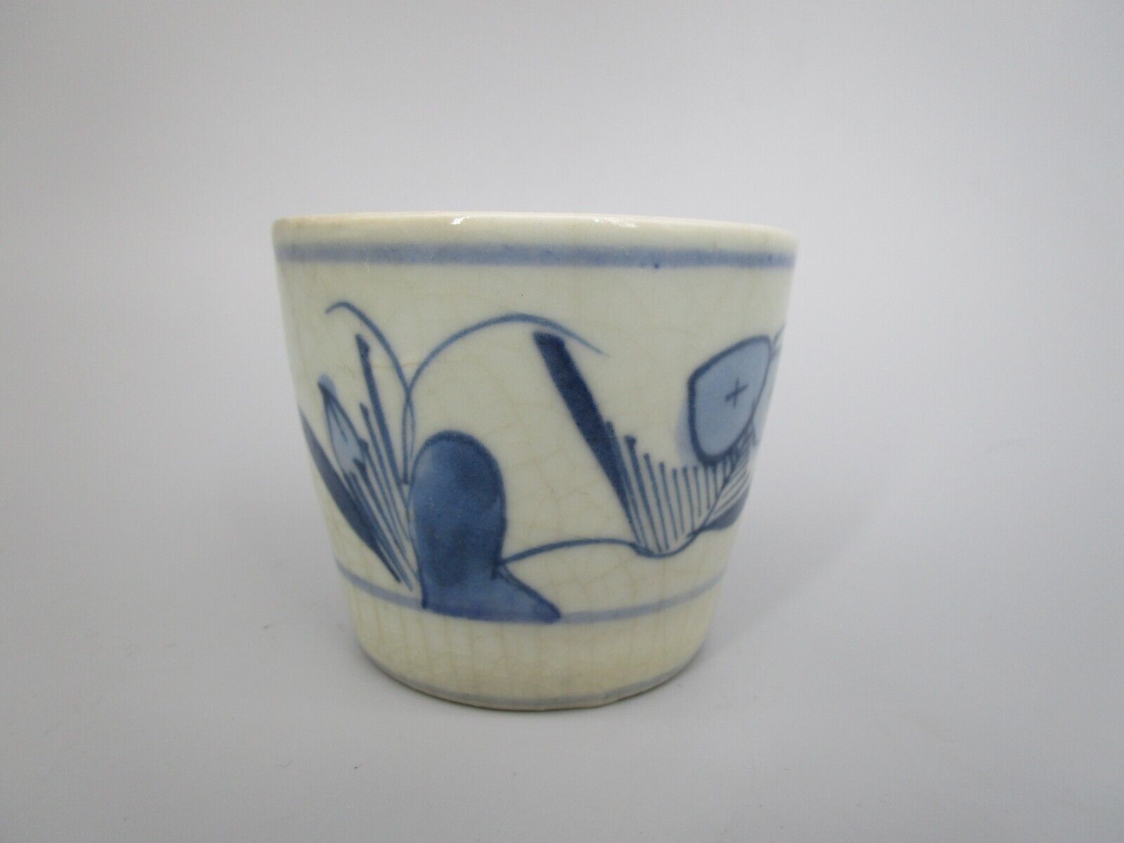 Japanese Wabi Sabi  Taisho Era  Imari  Sake Cup  Sobachoko  Ceramic  (SKRTY