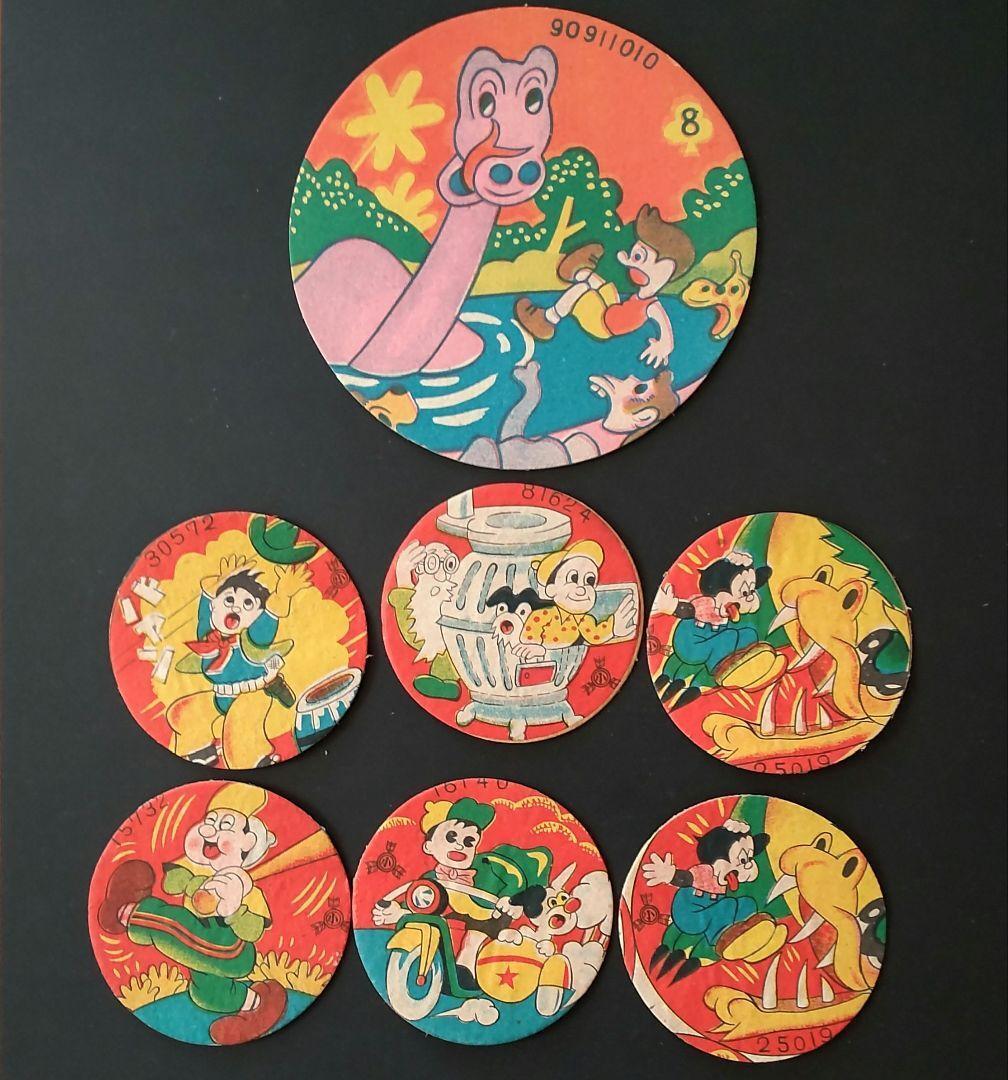 Mickey Mouse /Baseball/Cowboy Menko Card Set Showa Retro 1945