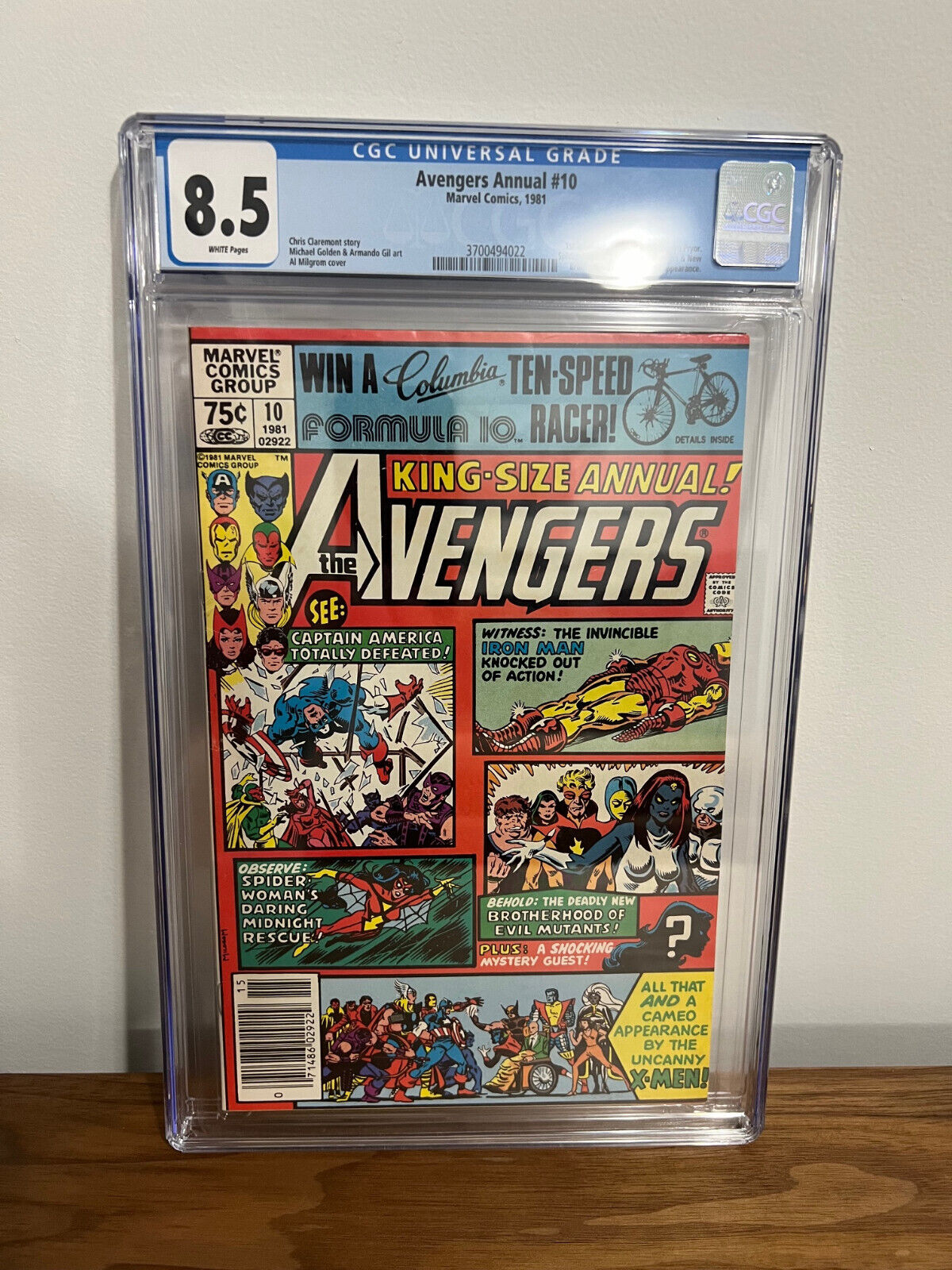 Avengers Annual #10 1981 - 1st Appearance of Rogue - CGC 8.5 White Pages