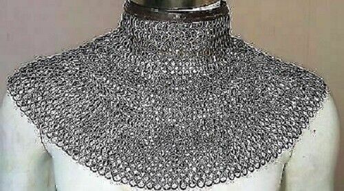 ChainMail Mild Steel Flat Ring Dome Riveted 6 mm Medieval Knight SCA 18 SWG