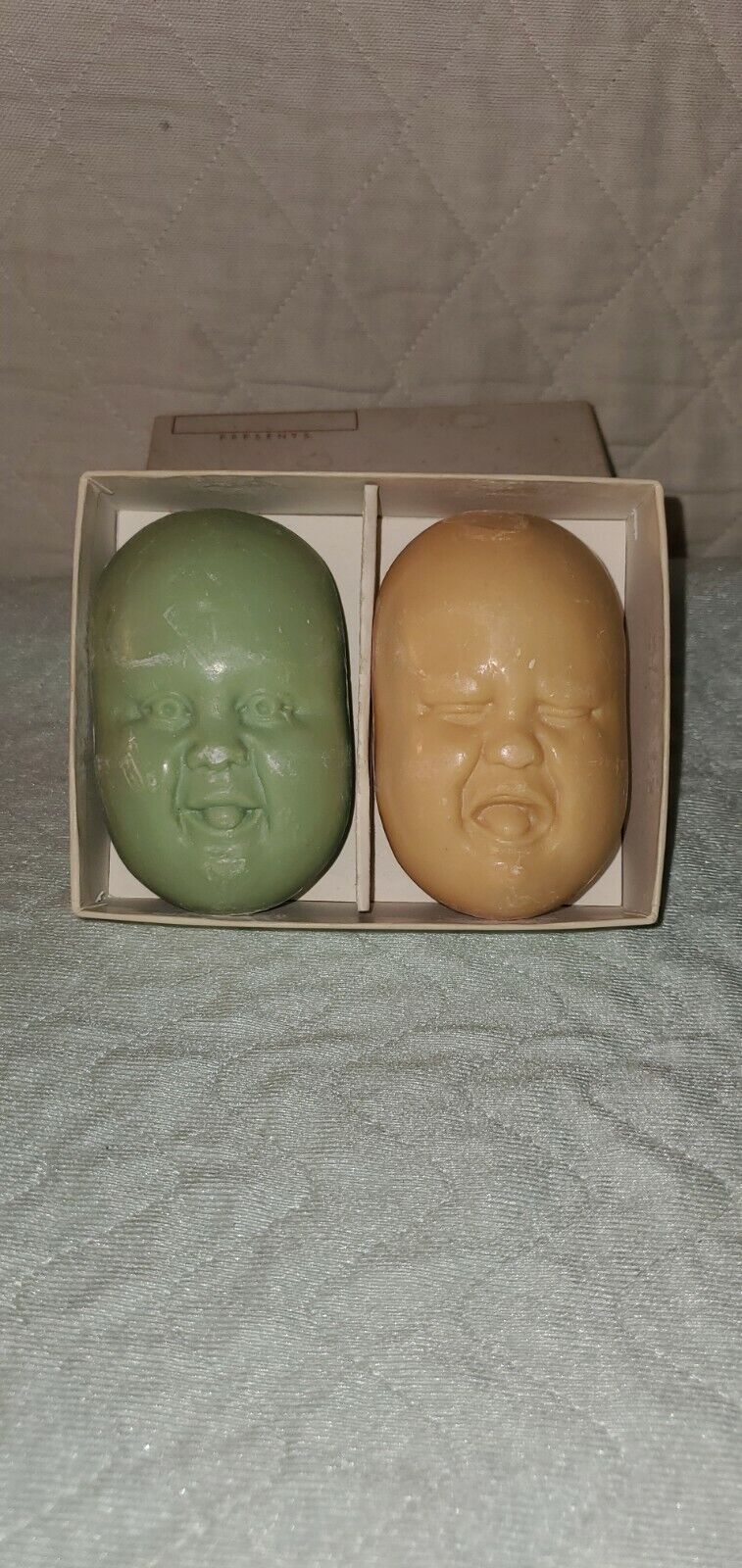 (RARE) The Clean-up Twins Novelty Soap rare  Open Box Unused From The 40’s