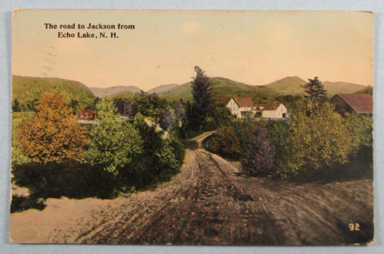 The Road To Jackson From Echo Lake, NH New Hampshire 1913 Postcard (#7348)
