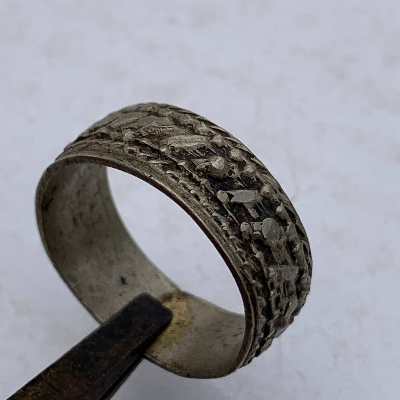 WEARABLE ANCIENT VIKING NORSE SILVER TWISTED RING 900-1100 AD