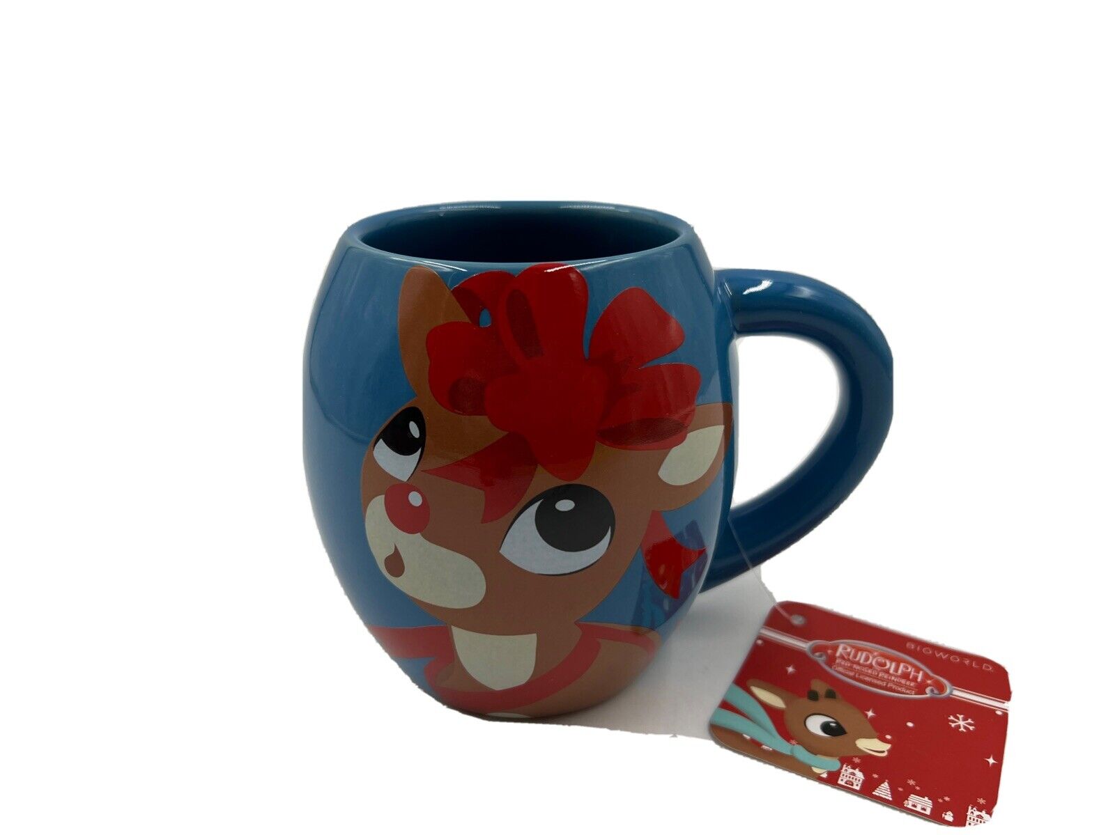 BioWorld Ceramic 18oz Rudolph the Red Nosed Reindeer Coffee Mug AA01B17007