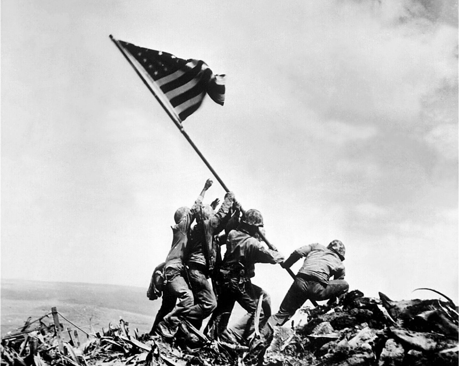 IWO JIMA FLAG RAISING WORLD WAR 2 WWII 8 x 10 PHOTO PICTURE PHOTOGRAPH gn1