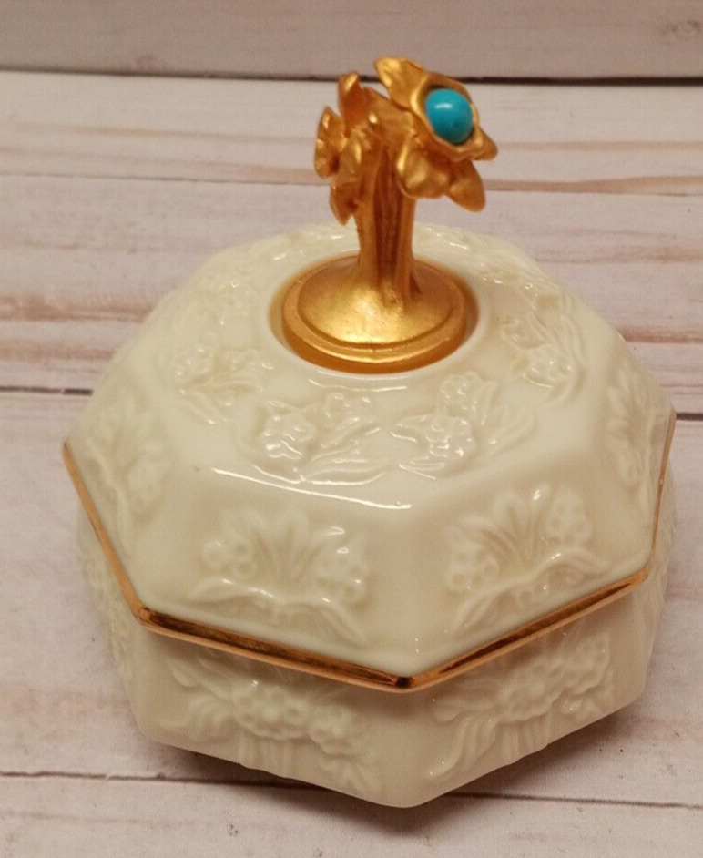 Lenox china treasures collection birthday trinket box December