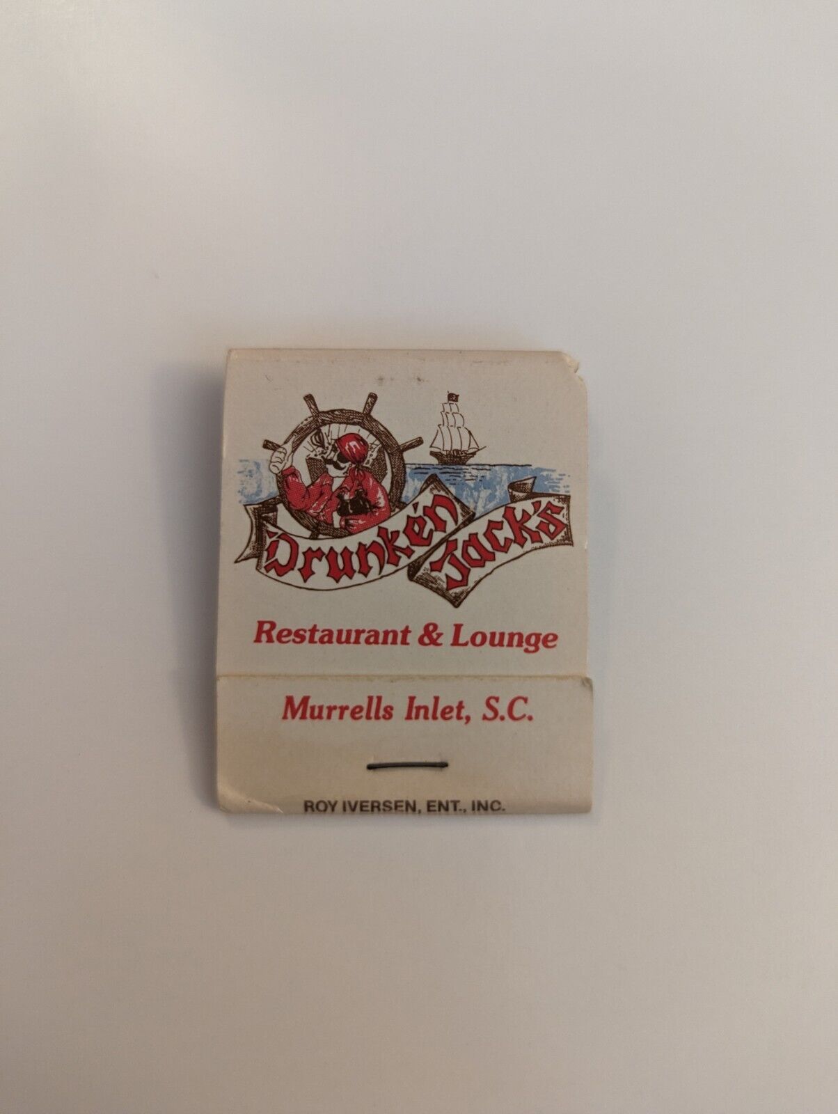 Rare Vintage Matchbook W8 Murrells Inlet South Carolina Drunken Jack\'s Lounge