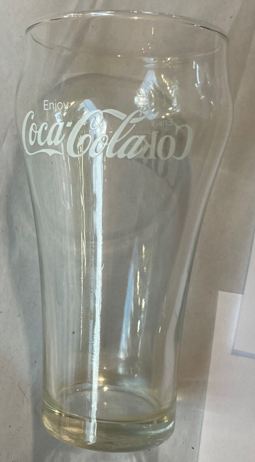 Vintage Enjoy Coca Cola Coke Clear Glass, *BNT1095*