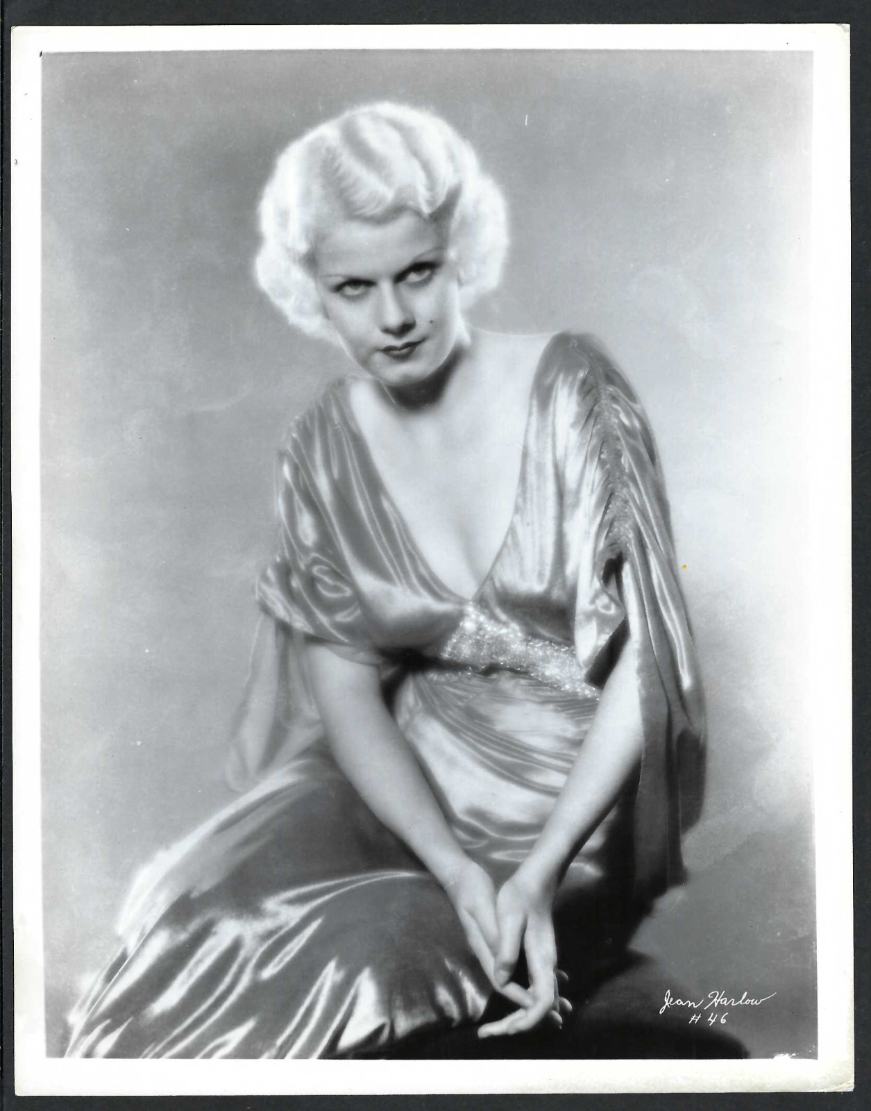 JEAN HARLOW ACTRESS EXCEPTIONAL DRESS VTG ORIG PHOTO