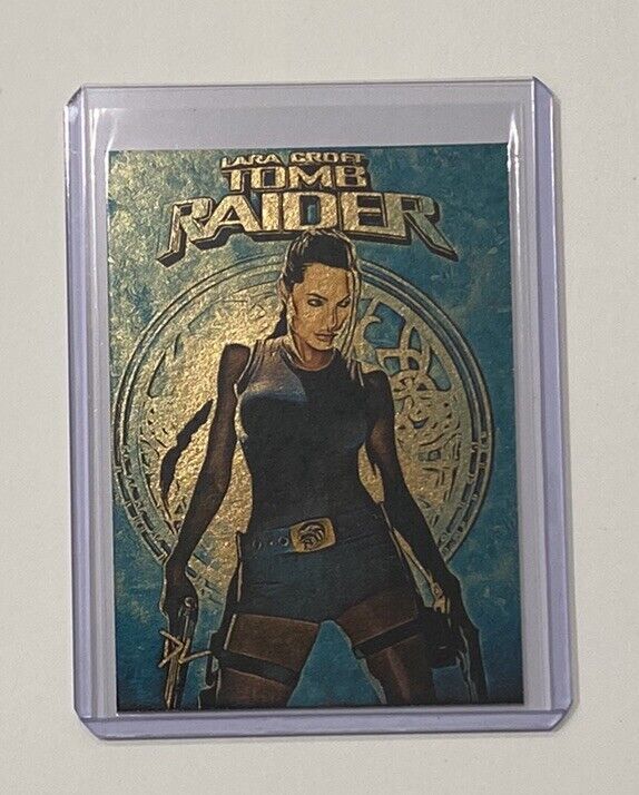 Lara Croft Gold Plated Limited Artist Signed “Tomb Raider” Trading Card 1/1