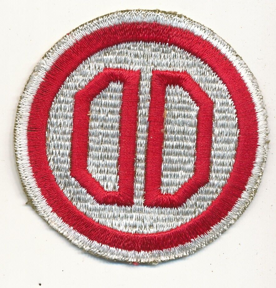 31st Infantry Division rare white border patch WWII era make white back