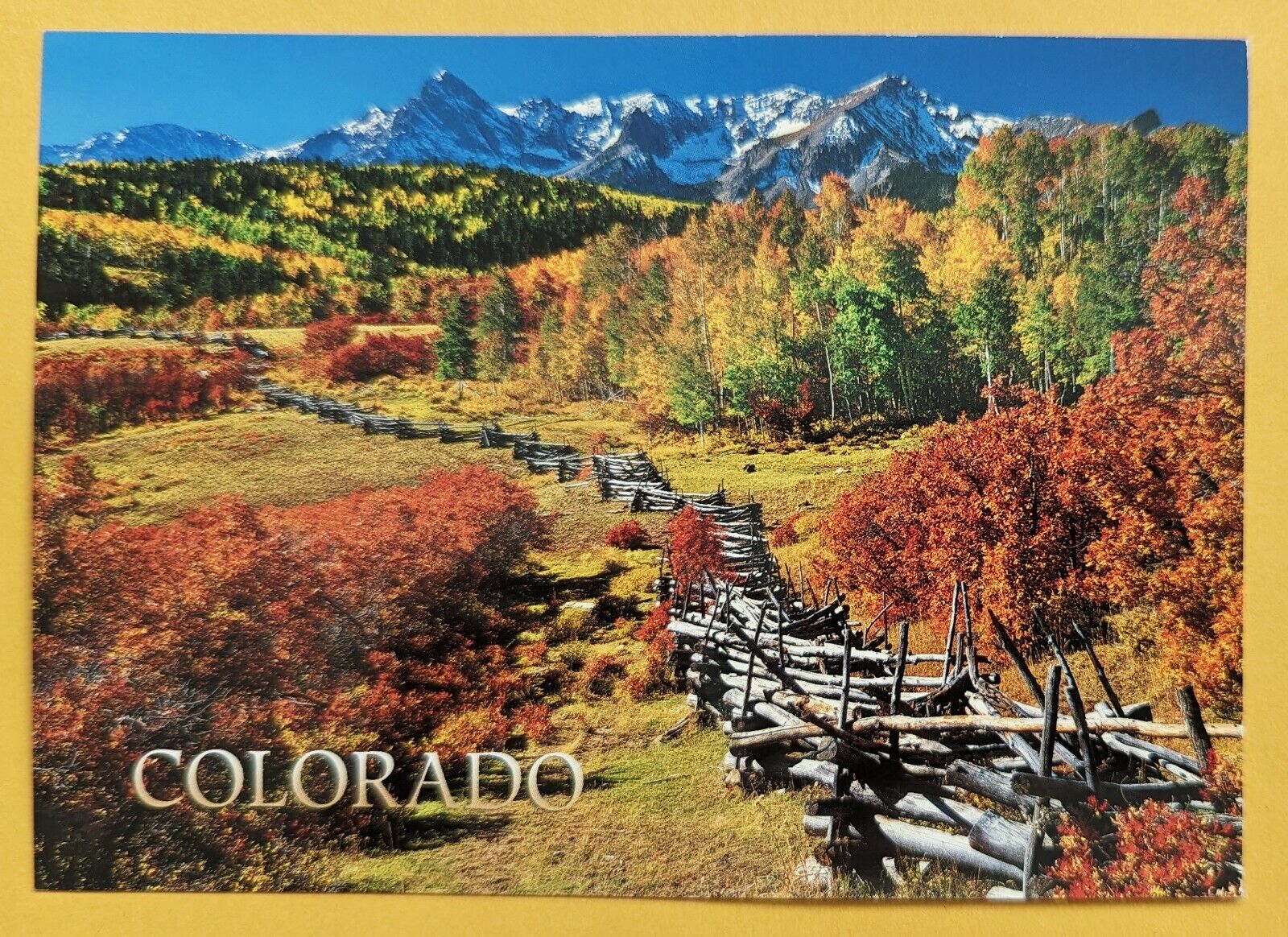 Postcard CO: Beautiful Colorado. Sneffels Range 