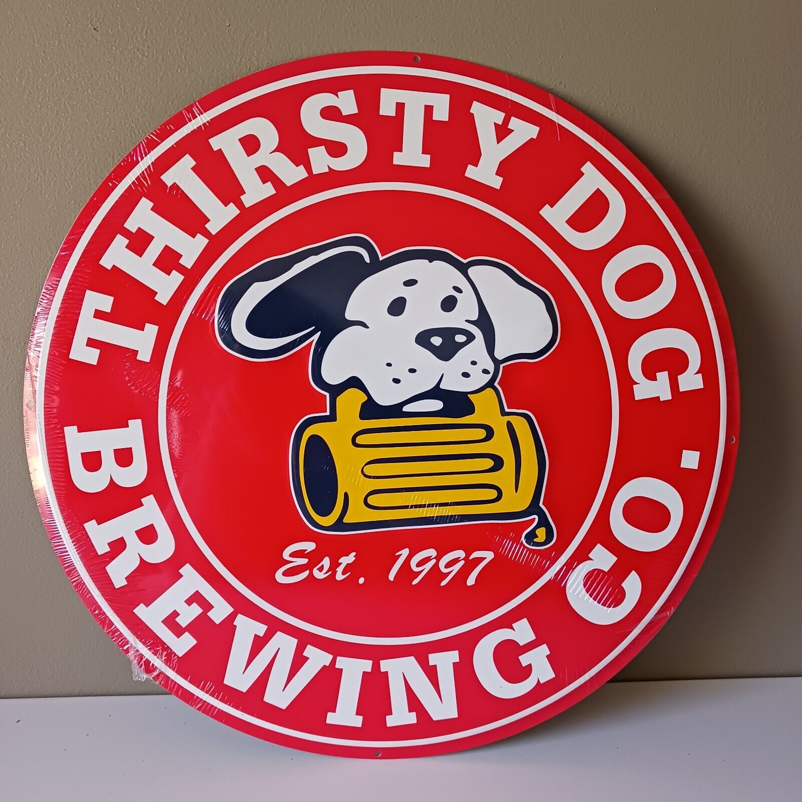Thirsty Dog Brewing Labrador Puppy Beer Brewery Sign Tin Man Cave 15\