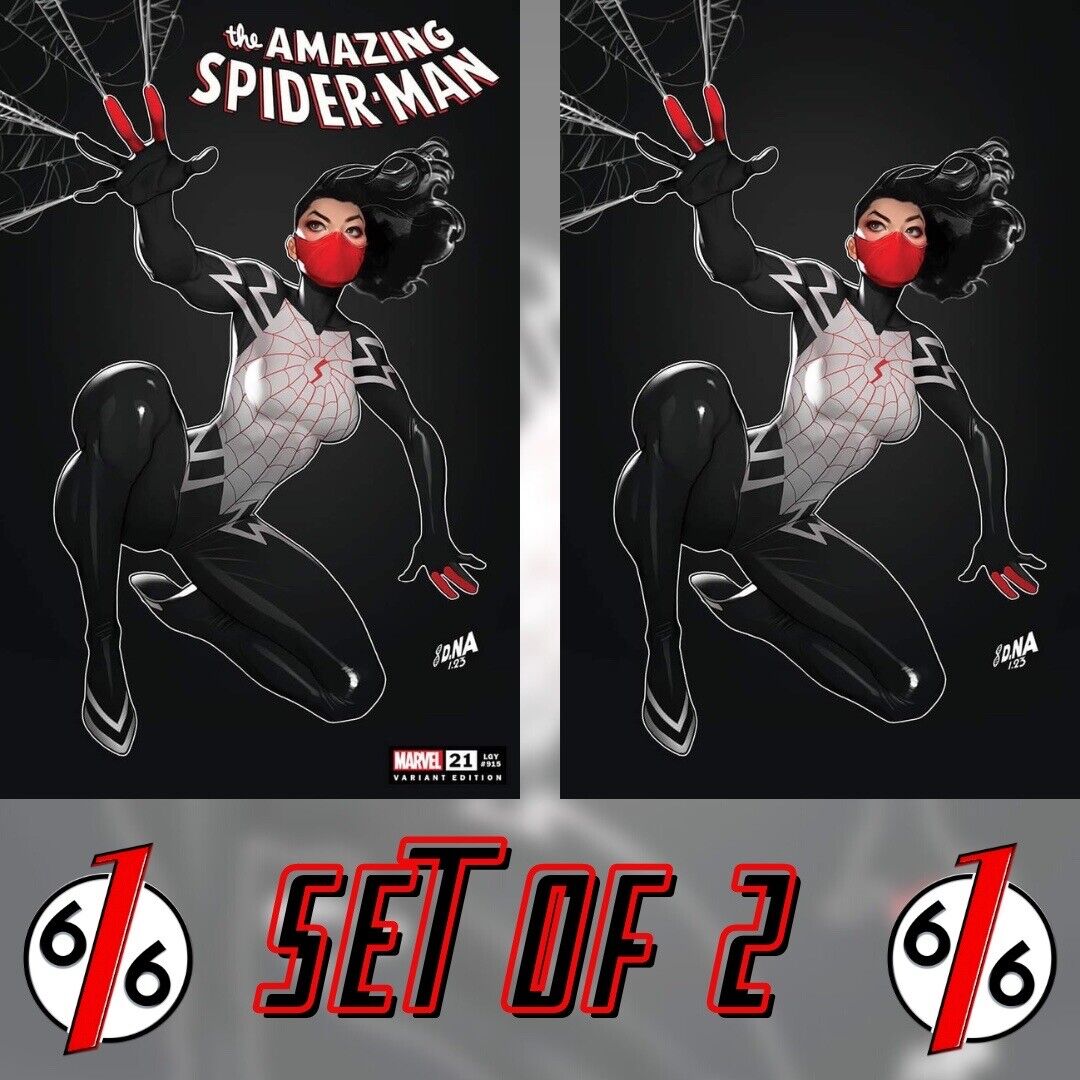 🔥🕷 AMAZING SPIDER-MAN 21 NAKAYAMA SILK Trade Dress & Virgin Variant Set