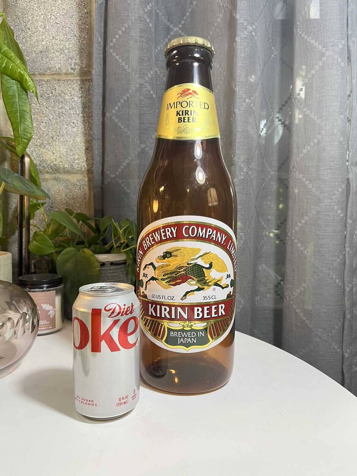 Vintage Kirin Beer Display Bottle