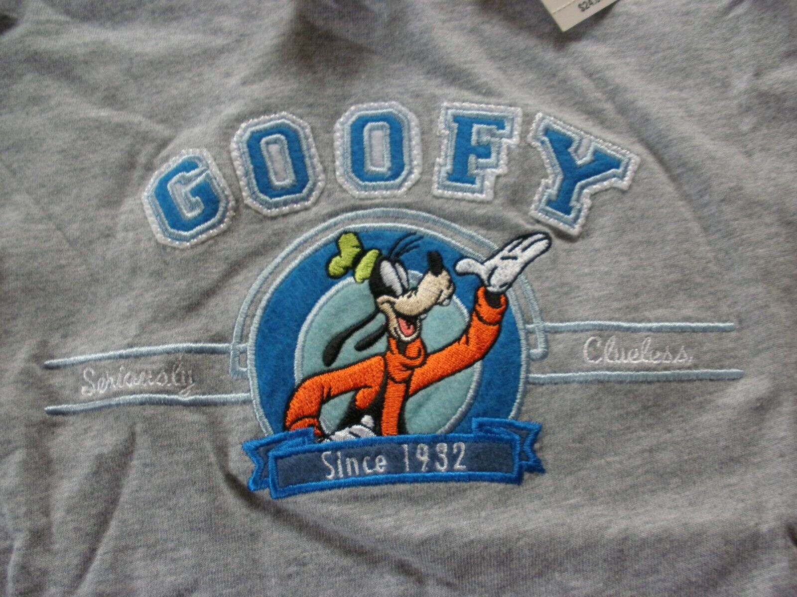 Goofy 1932 Seriously Clueless Disneyland Kids S Disney NWT 2000s embroidered