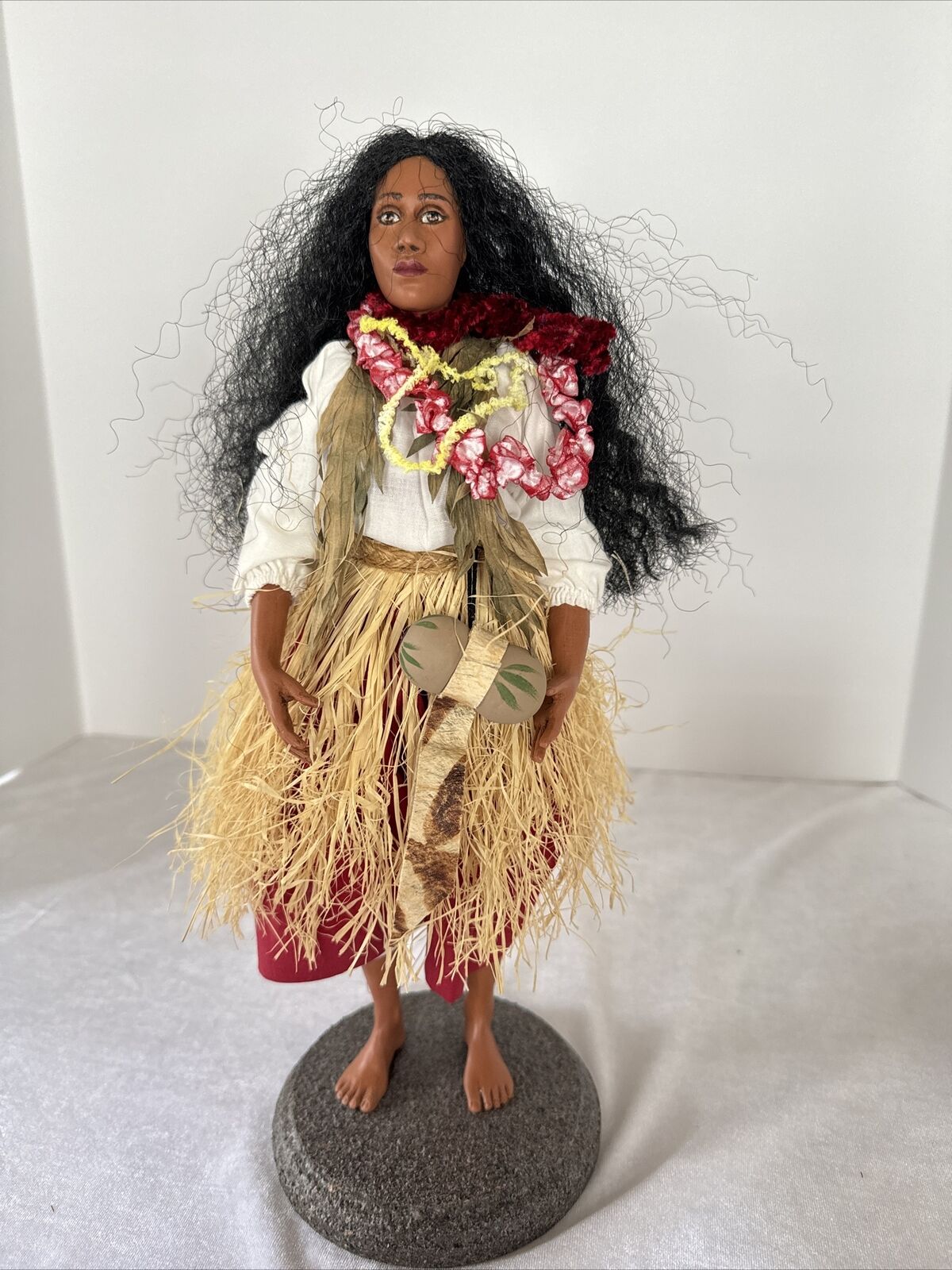 Patty Kanaar Island Traditions Hei Mana Creations Hawaiian Girl Doll Signed 1997