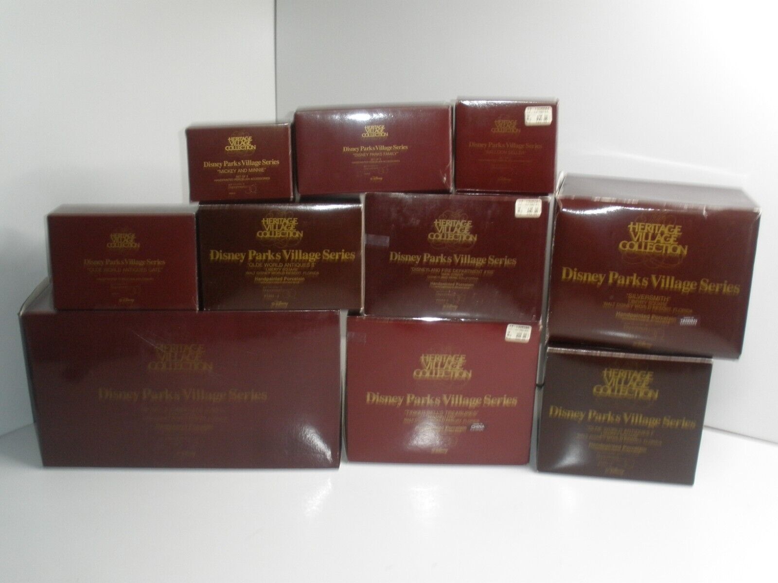 Dept 56 Disney Parks Village Series Complete Set 10 Boxes 53503 11 20 21 22 Read