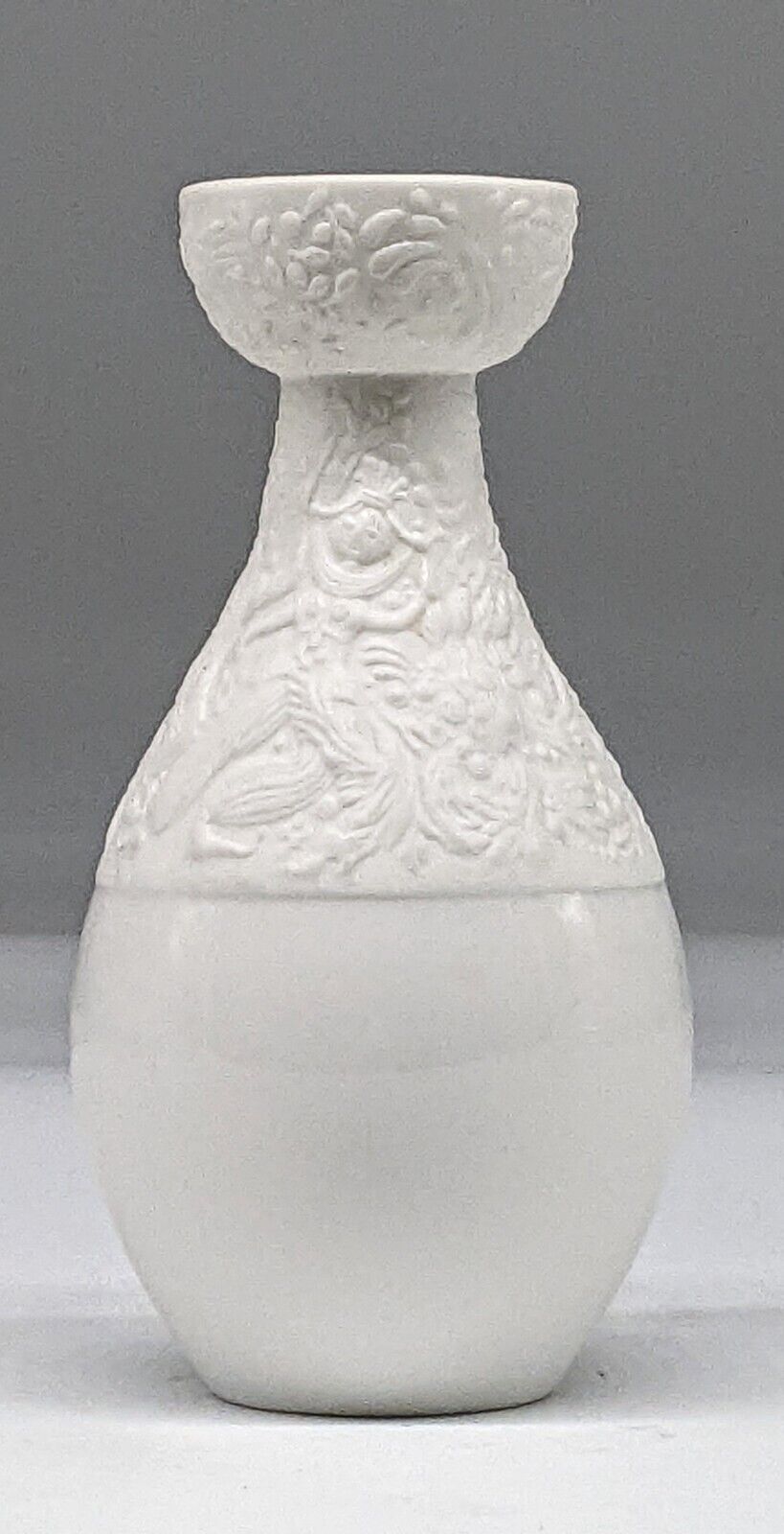 Bjorn Wiinblad Rosenthal Line Vase The Magic Flute 1960s White Porcelain Miniatu