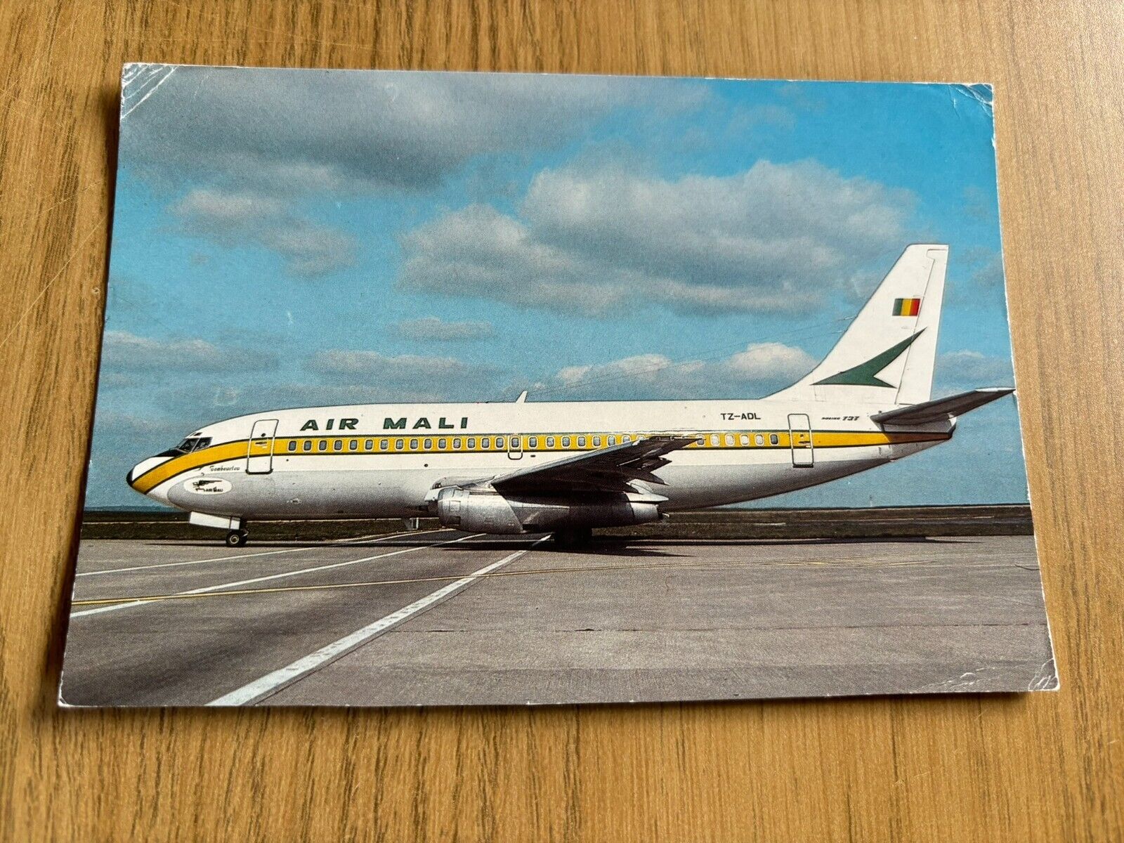Air Mali Boeing 737-200 aircraft postcard