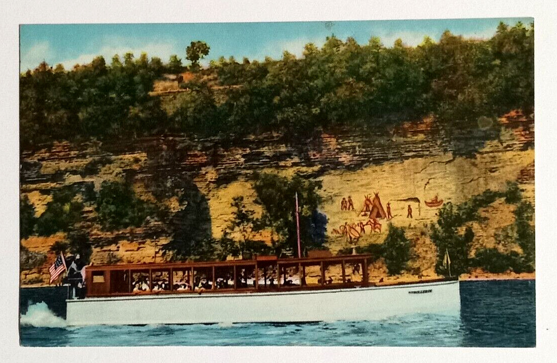 Capt Palmers Lake Ride Seneca Watkins Glen New York Curt Teich Postcard c1950s