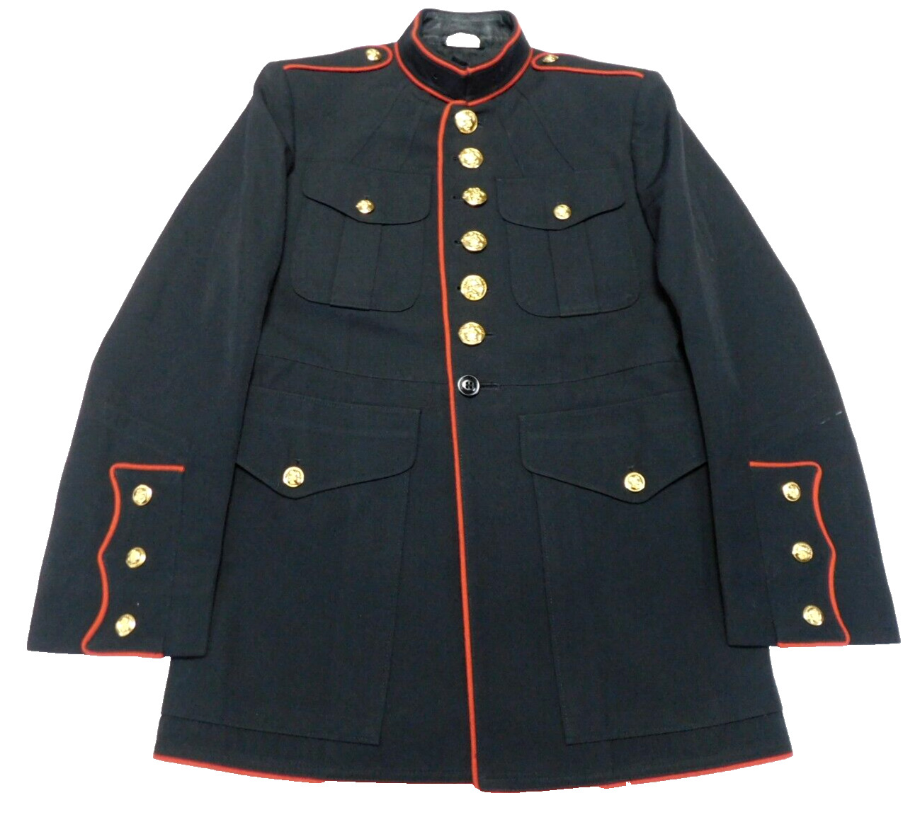 US Marine Dress Blue Jacket 40 Short Gabardine 2312 Coat USMC Poly/Wool Uniform