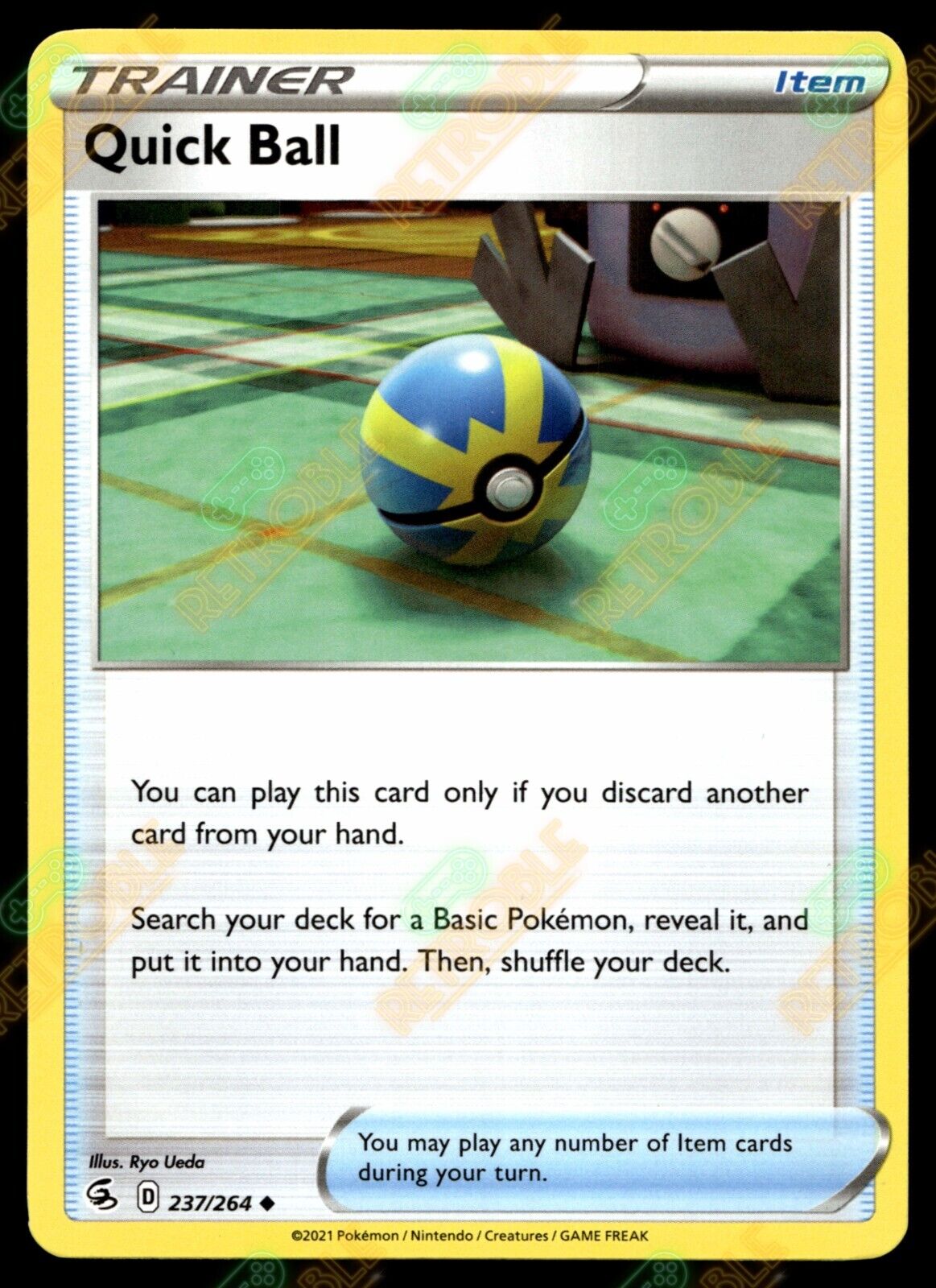 Quick Ball 237/264 Fusion Strike Near Mint Pokemon TCG Card