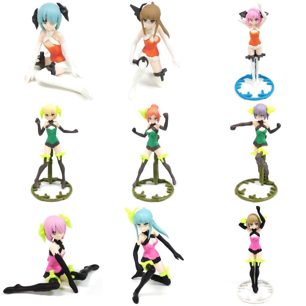 Unlimits Project Girls Conversion AA Figure Bandai Gashapon Toys set of 9