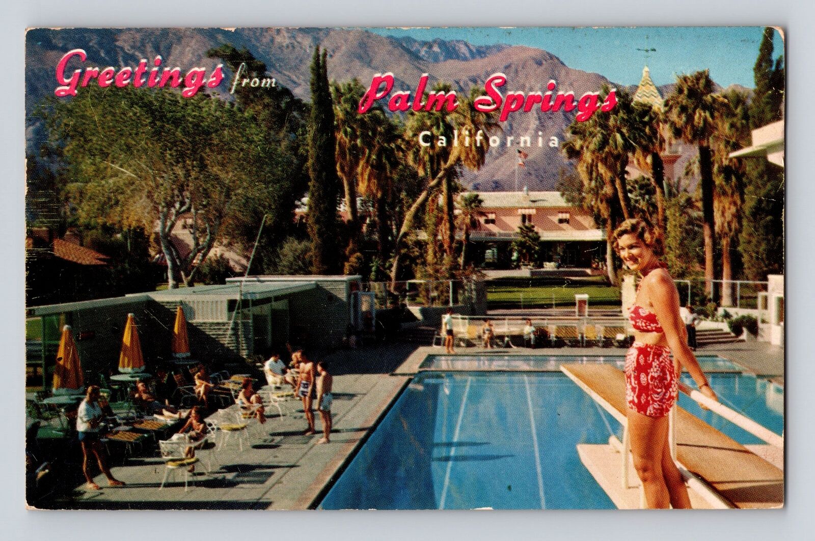 Palm Springs CA-California, El Mirador Hotel, Advertise, Vintage c1959 Postcard