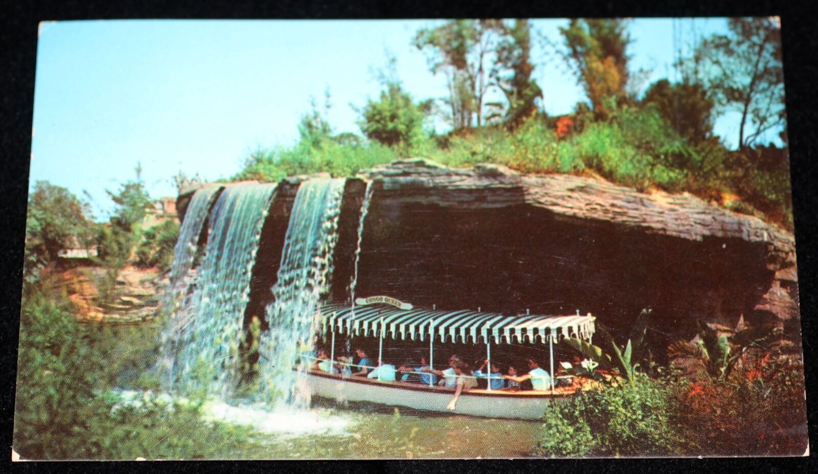 Disneyland 1956 ASI Postcard Postmark Knotts Berry Farm Ghost Town Jungle Cruise