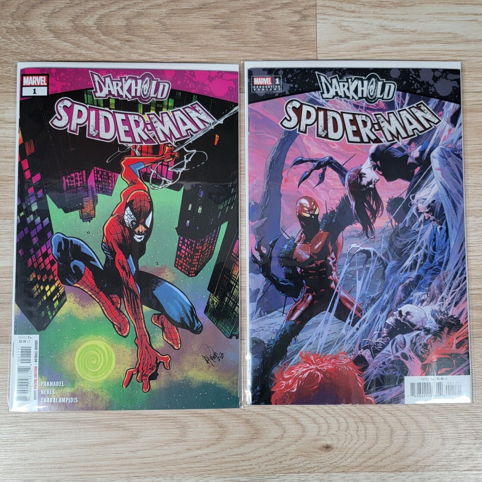 Darkhold Spider-Man #1 Cover A B Marvel Comics 2021 Lot of 2 - NM