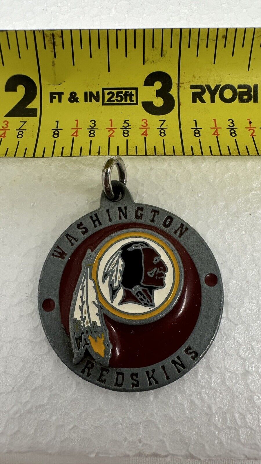 Siskiyou Washington Redskins  Metal  Silver  Decorative  Key Chain SFK135Z