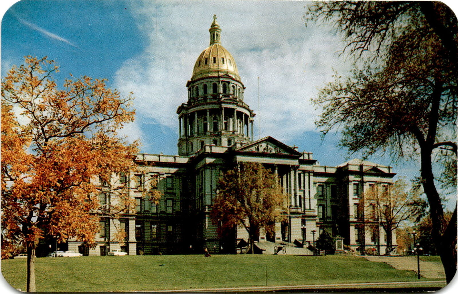 Colorado State Capitol, Civic Center, Denver, postcard, Gilmore, Postcard
