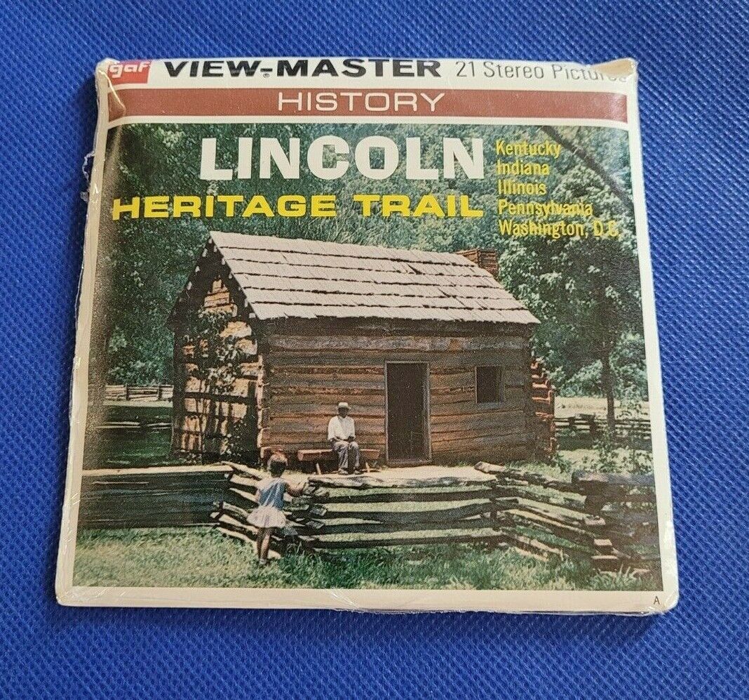 Sealed A390 History Lincoln Heritage Trail Historical view-master Reels Packet