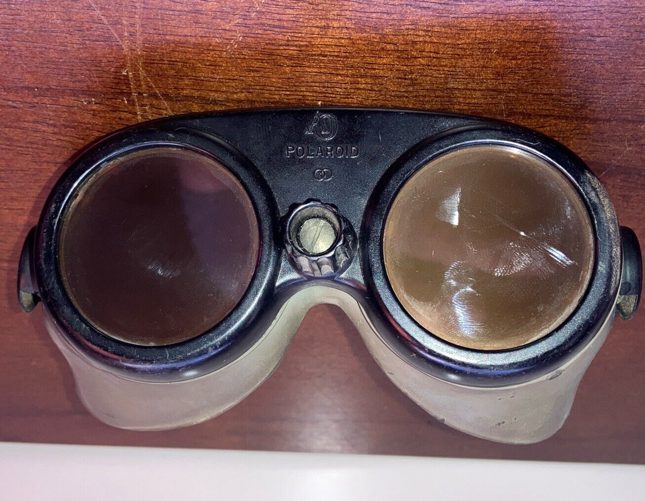 RARE VINTAGE WWII POLAROID GOGGLES US MILITARY?? changeable lens knob type LOOK*