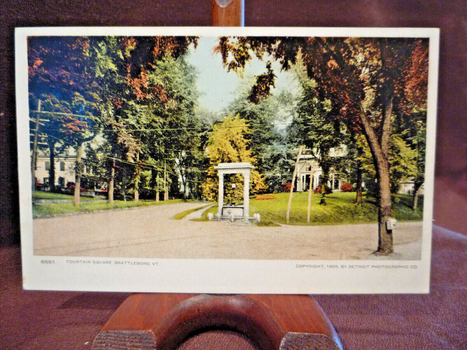 c1905 VERMONT VT Antique Postcard - Brattleboro, Fountain Square, Dirt Roads UDB